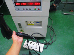 Special Inspection Levels_Hair Dryer voltage test and power