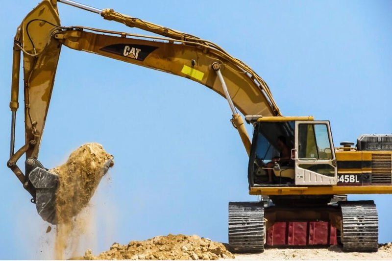 Heavy Machinery excavator inspection