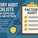 Factory audit checklists for new suppliers in China and Vietnam