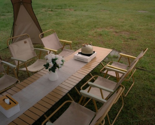 camping chair, outdoor camping equipment inspection